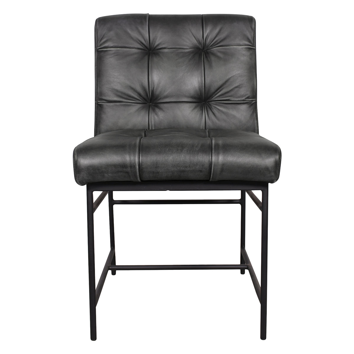 Home Trends Direct Essex Stockton 19" Dining Chair — Weathered Black Leather