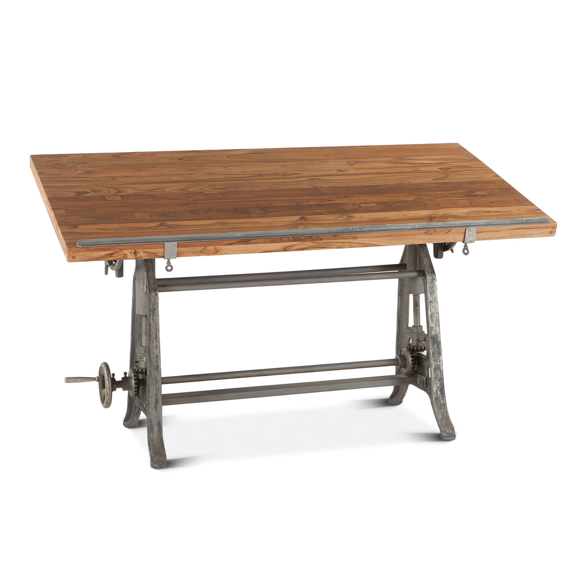 Home Trends Direct Industrial Loft 62" Adjustable Drafting Desk — Natural