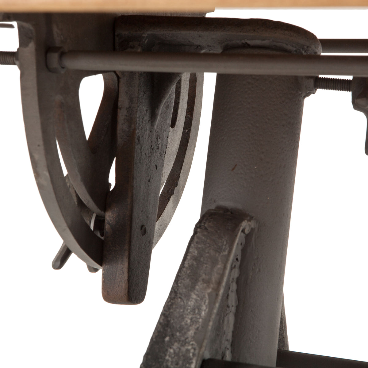 Home Trends Direct Industrial Loft 62" Adjustable Drafting Desk — Natural