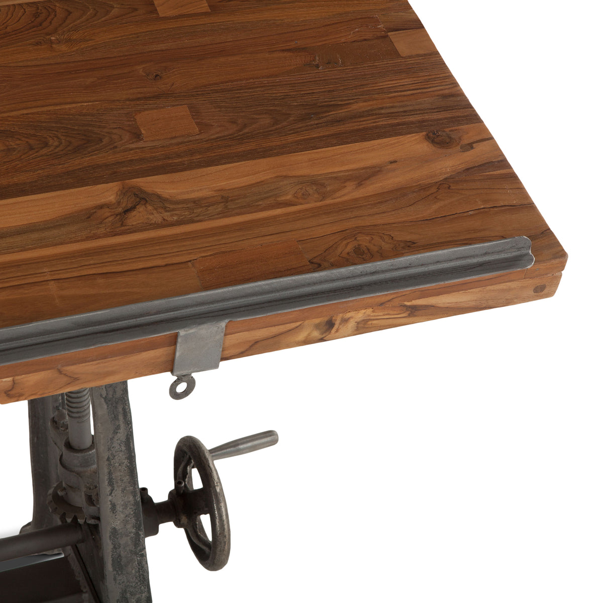 Home Trends Direct Industrial Loft 62" Adjustable Drafting Desk — Natural
