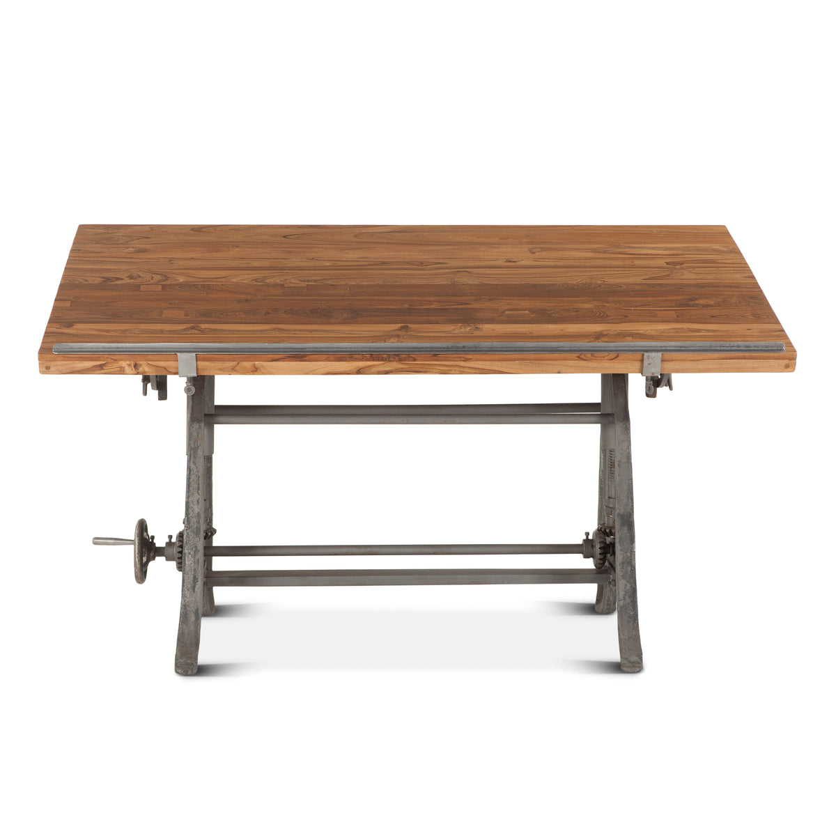 Home Trends Direct Industrial Loft 62" Adjustable Drafting Desk — Natural