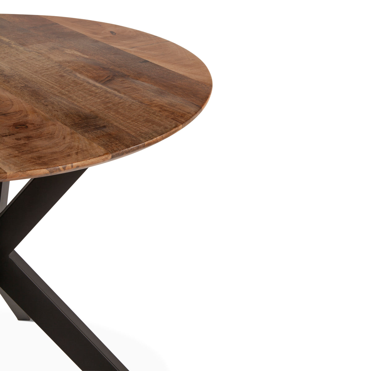 Home Trends & Design Rapallo 42" Round Gathering Table — Natural Mango