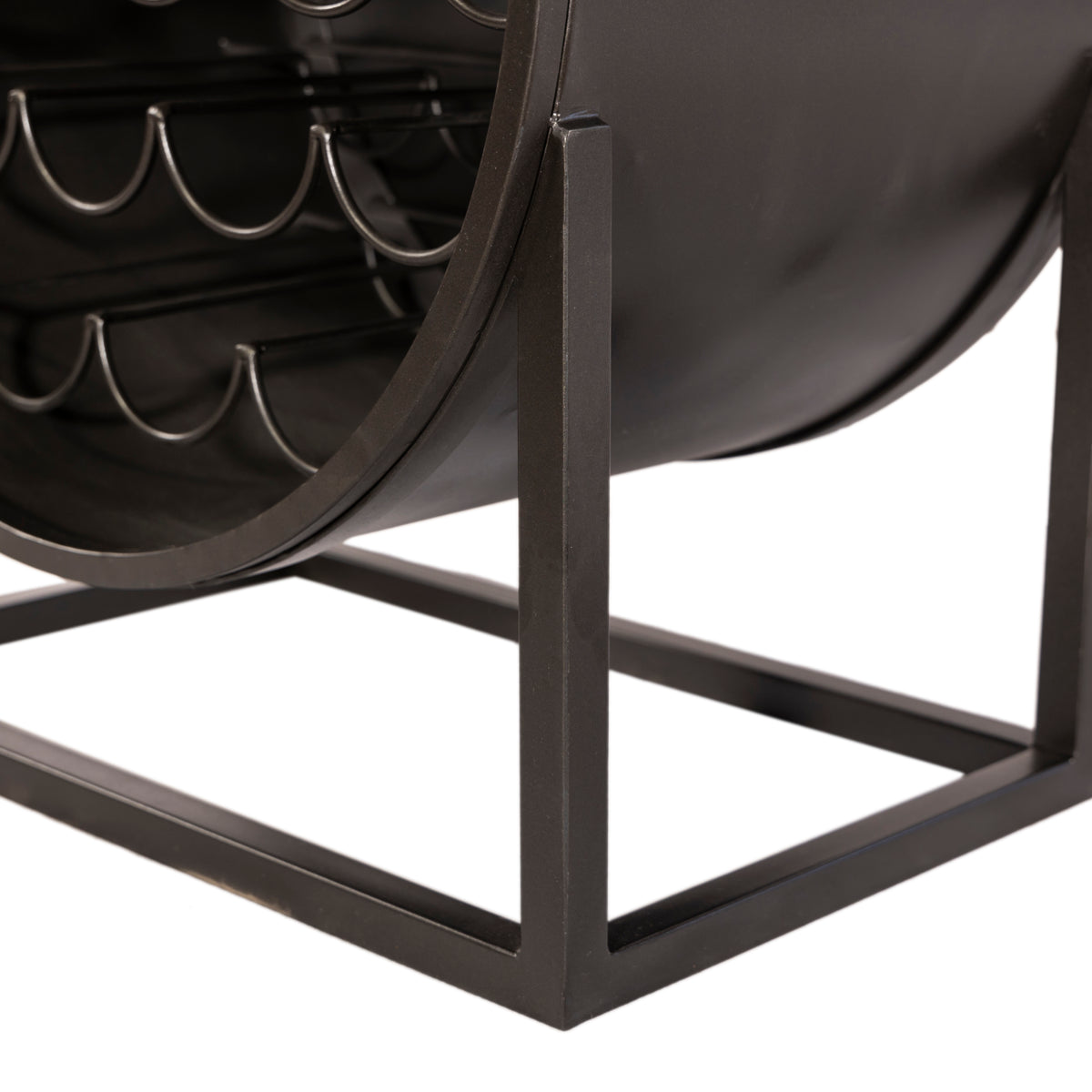 Home Trends Direct Roswell 23" Bar Cabinet — Natural Mango Wood and Iron