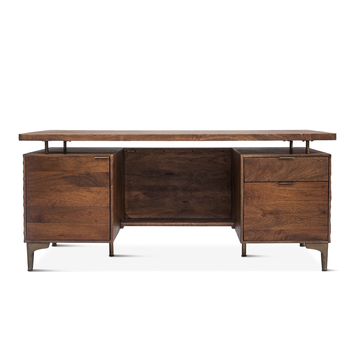Home Trends Direct Santa Cruz 66" Office Desk — Two Tone