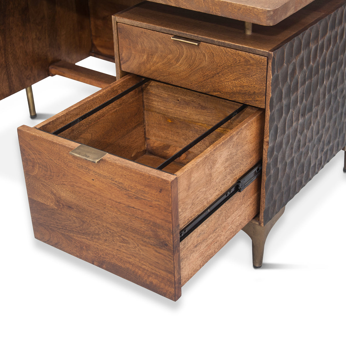 Home Trends Direct Santa Cruz 66" Office Desk — Two Tone