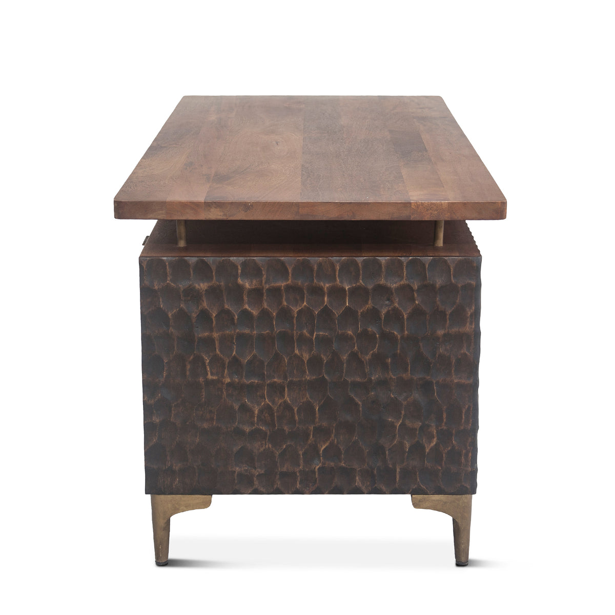 Home Trends Direct Santa Cruz 66" Office Desk — Two Tone
