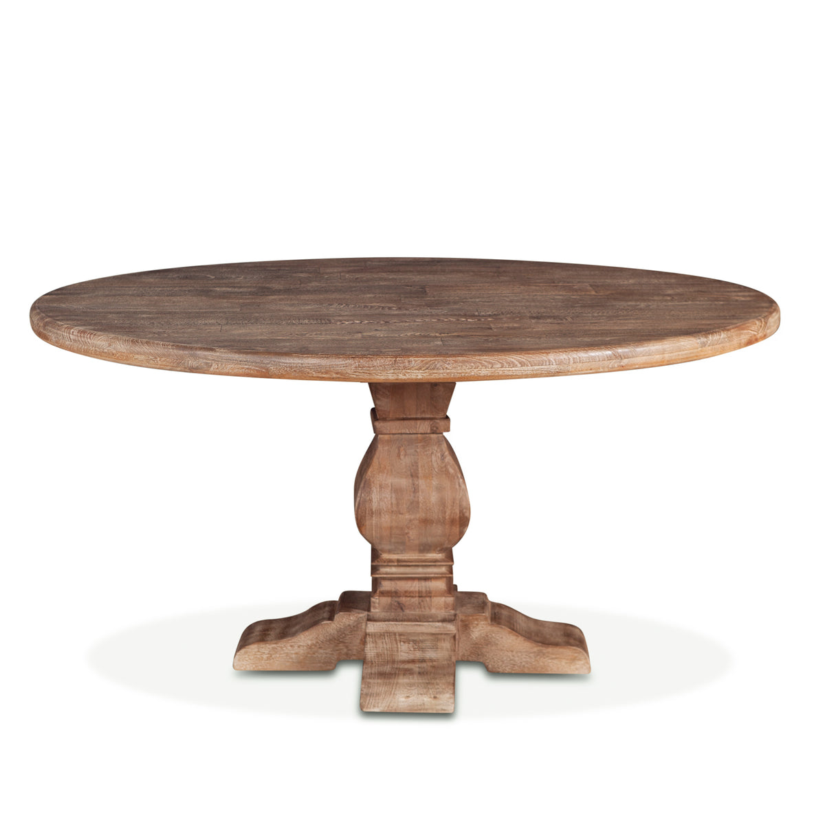 Home Trends Direct San Rafael 60" Round Dining Table — Antique Oak