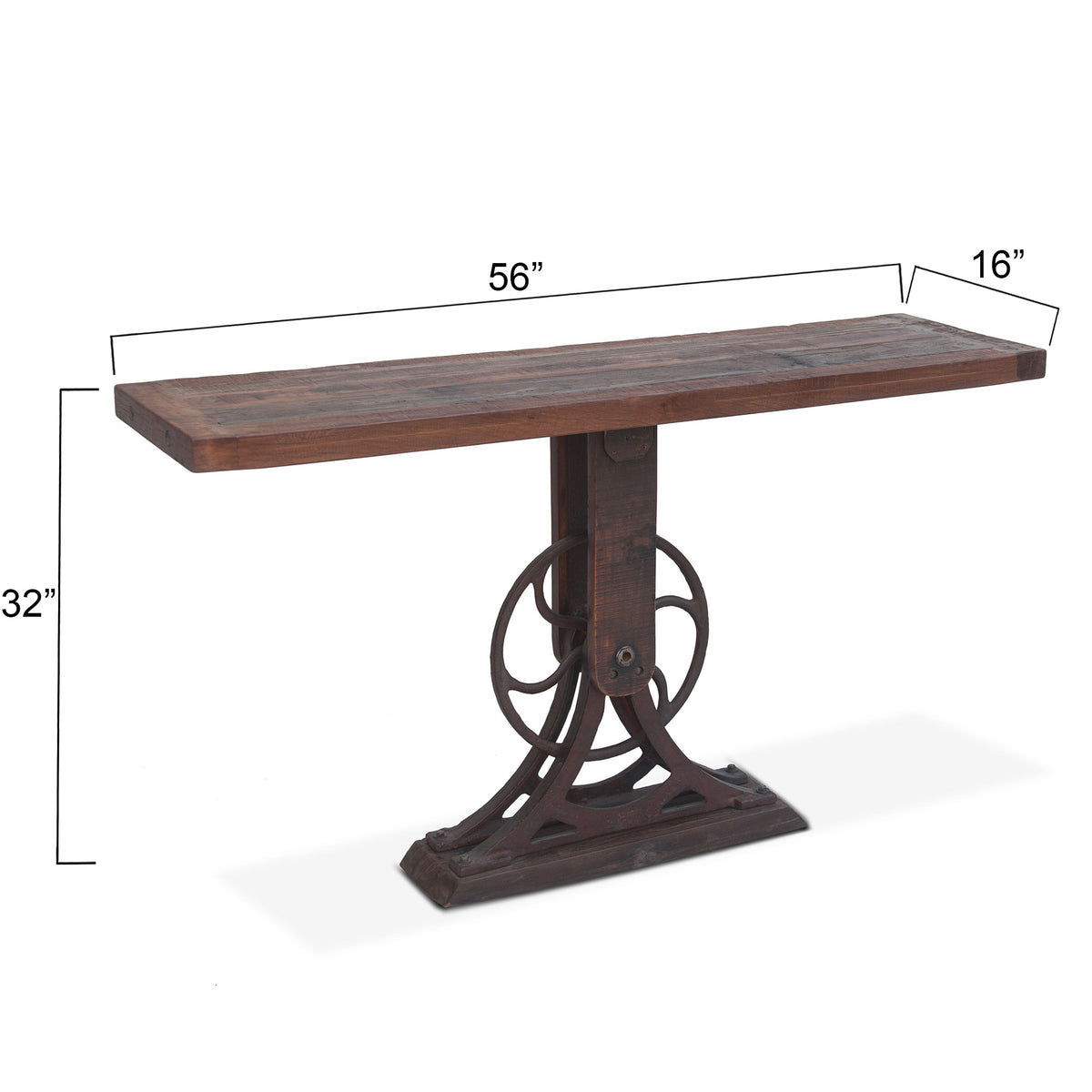 Home Trends & Design Whitley 56" Reclaimed Wood Console Table — Natural