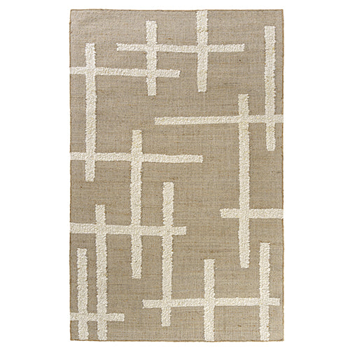 LR Home Elize Rug — Natural / Ivory