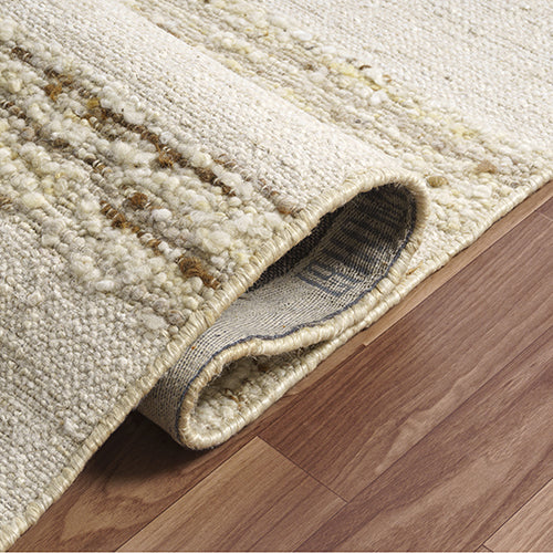 LR Home Elize Rug — White / Beige