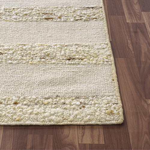LR Home Elize Rug — White / Beige