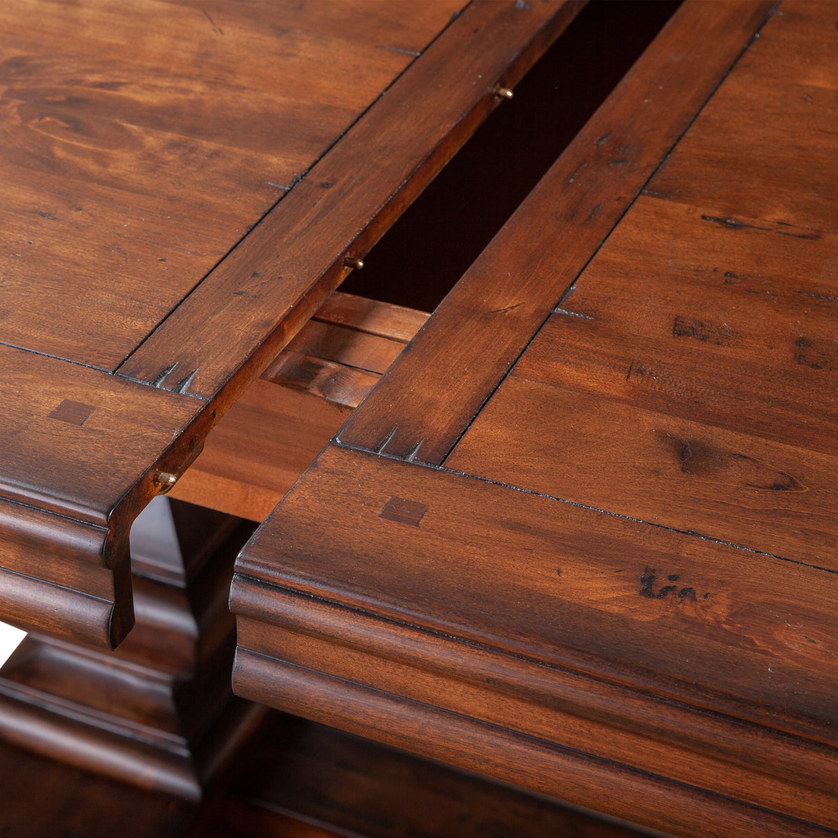 Home Trends Direct Grassroots Charles Extension Dining Table — Chestnut