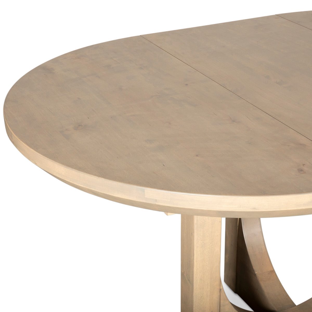 Home Trends Direct Grassroots Mission 42-60" Round Extension Dining Table — Gray Birch