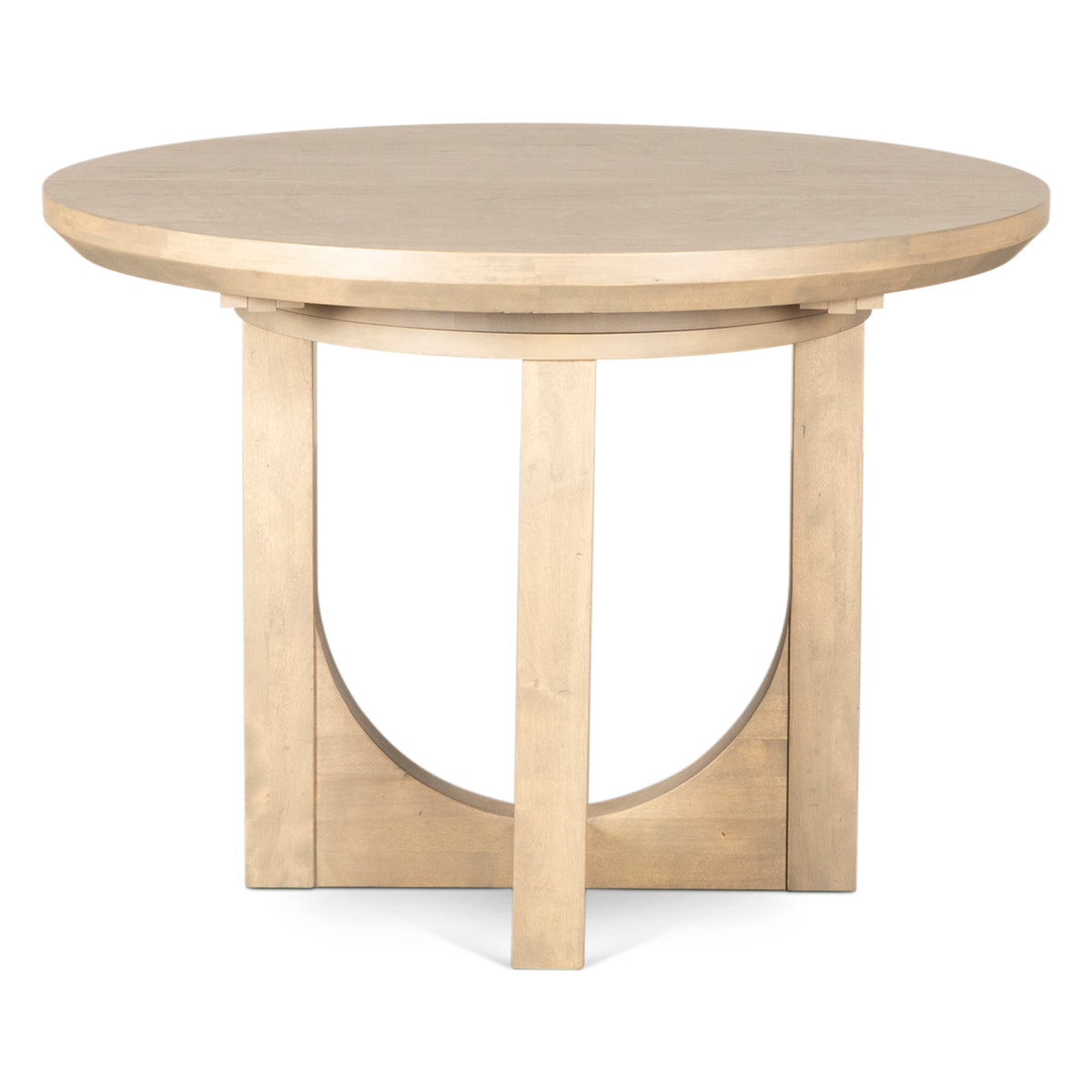 Home Trends Direct Grassroots Mission 42-60" Round Extension Dining Table — Gray Birch