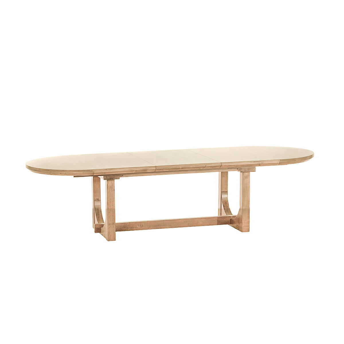 Home Trends Direct Grassroots Mission 86-110" Oval Extension Dining Table — Gray Birch