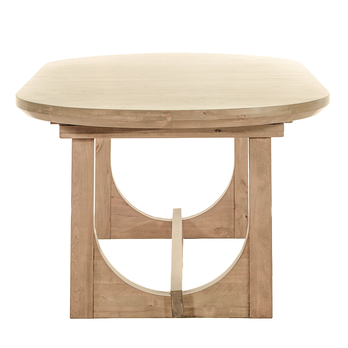 Home Trends Direct Grassroots Mission 86-110" Oval Extension Dining Table — Gray Birch