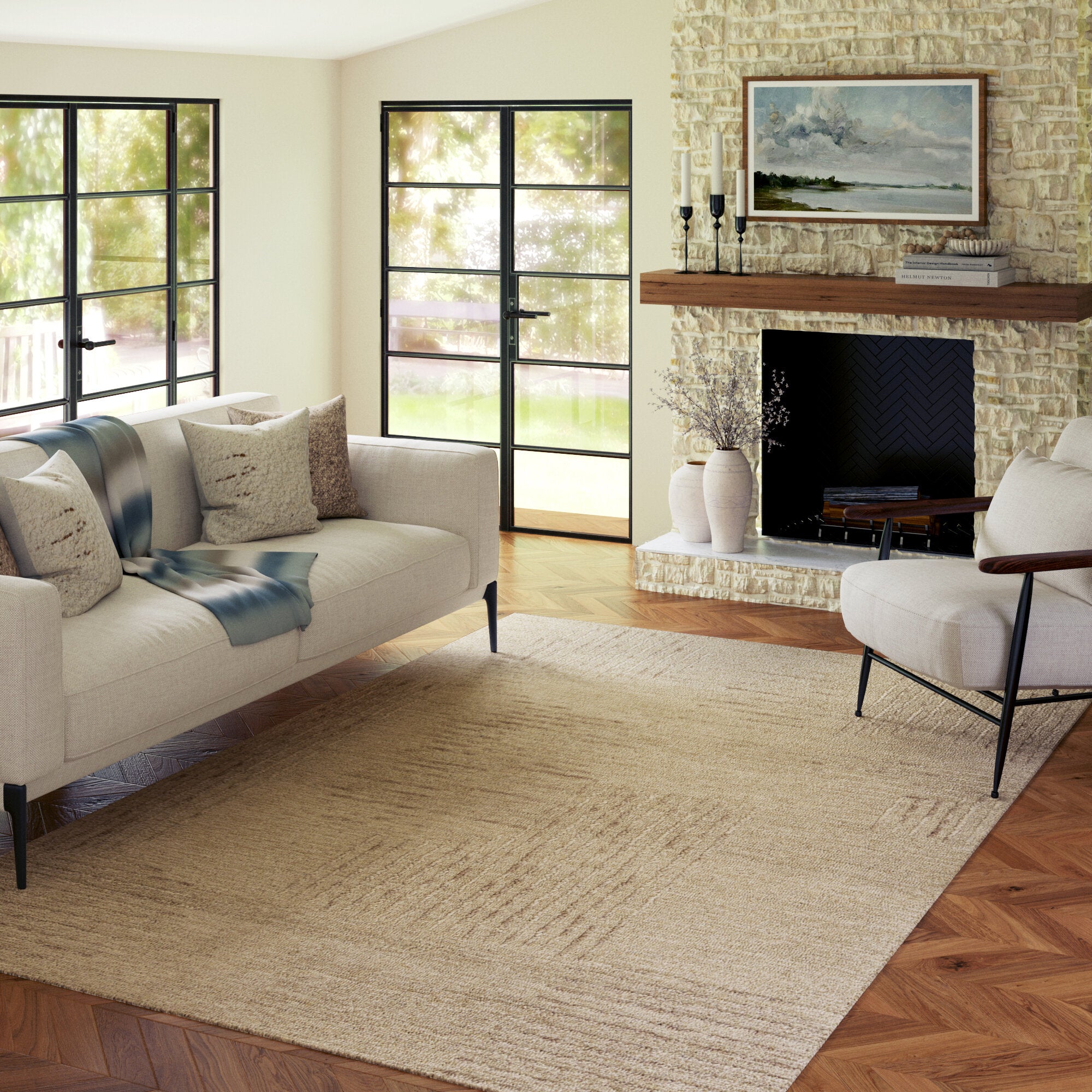 LR Home Haze Rug — Oatmeal/Taupe