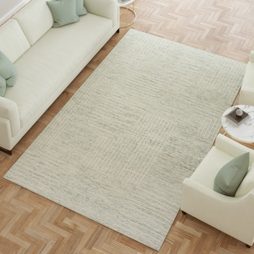 LR Home Haze Rug — Teal/Ivory