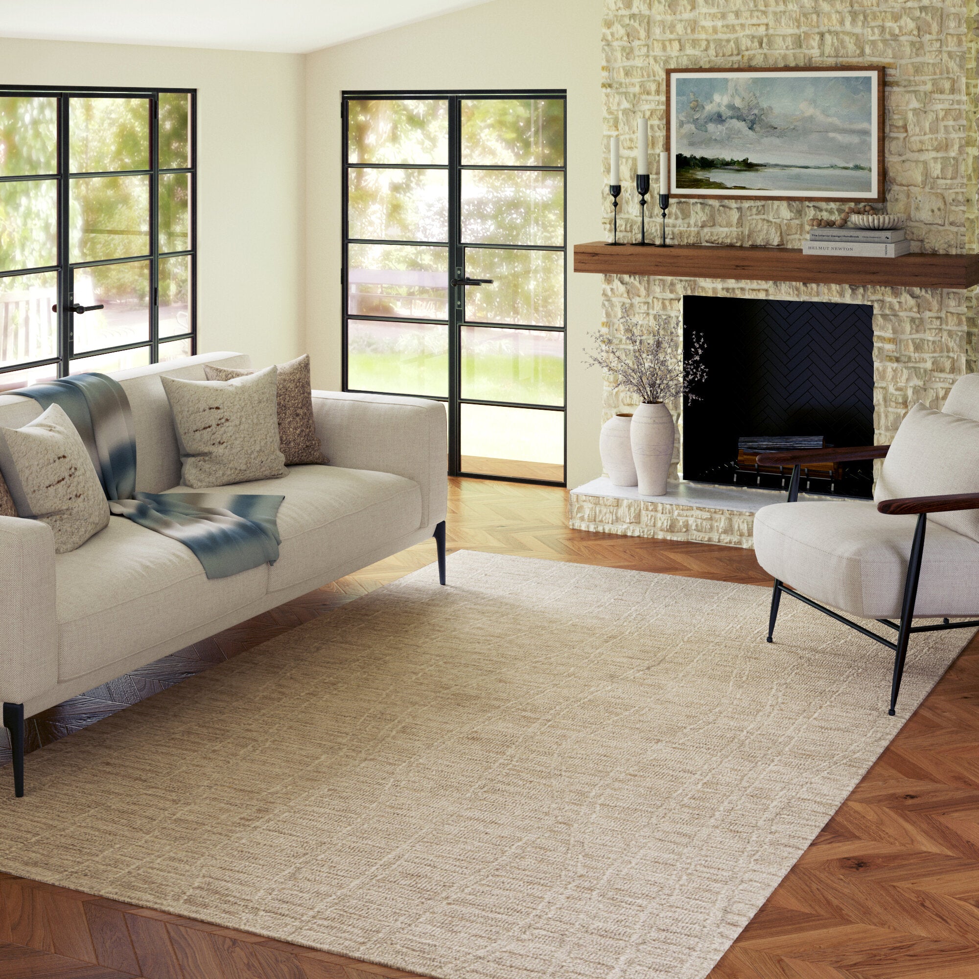 LR Home Haze Rug — Light Taupe/Cream