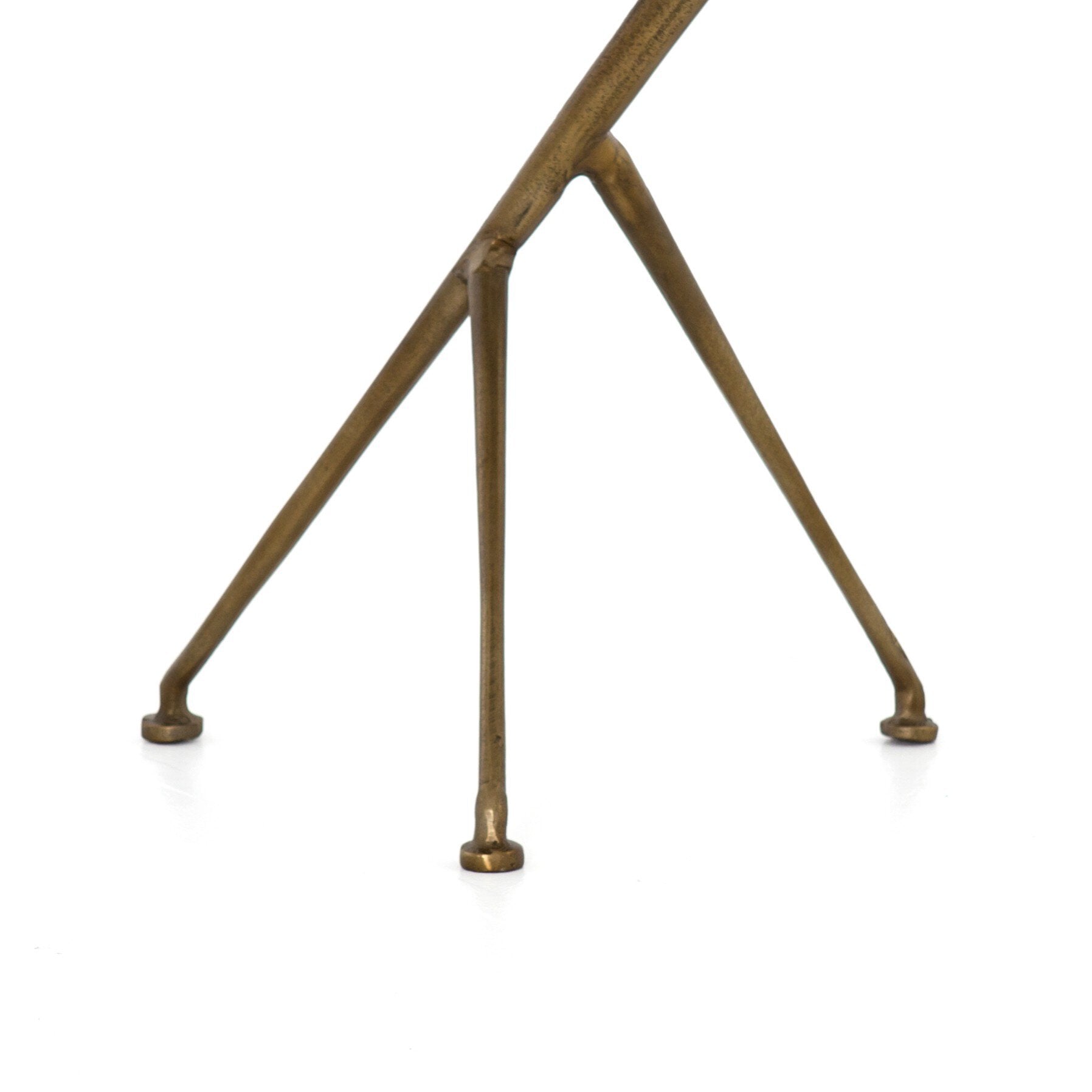 Four Hands Schmidt Accent Table — Raw Antique Brass