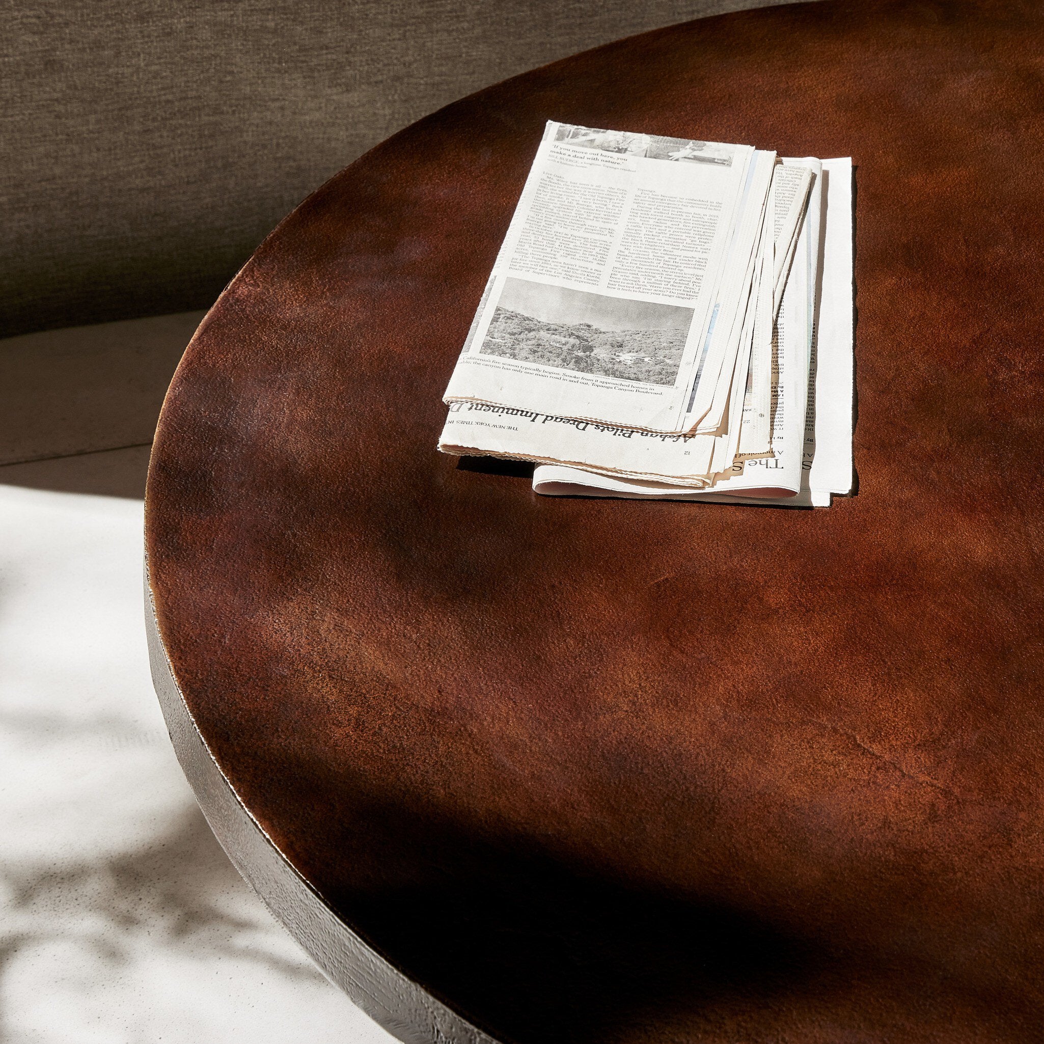 Four Hands Cruz Coffee Table — Antique Rust