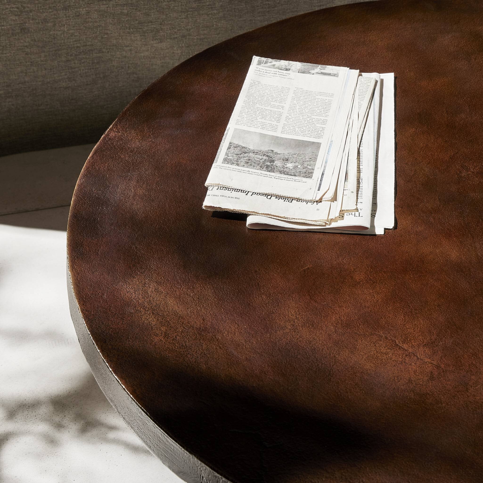 Four Hands Cruz Coffee Table — Antique Rust