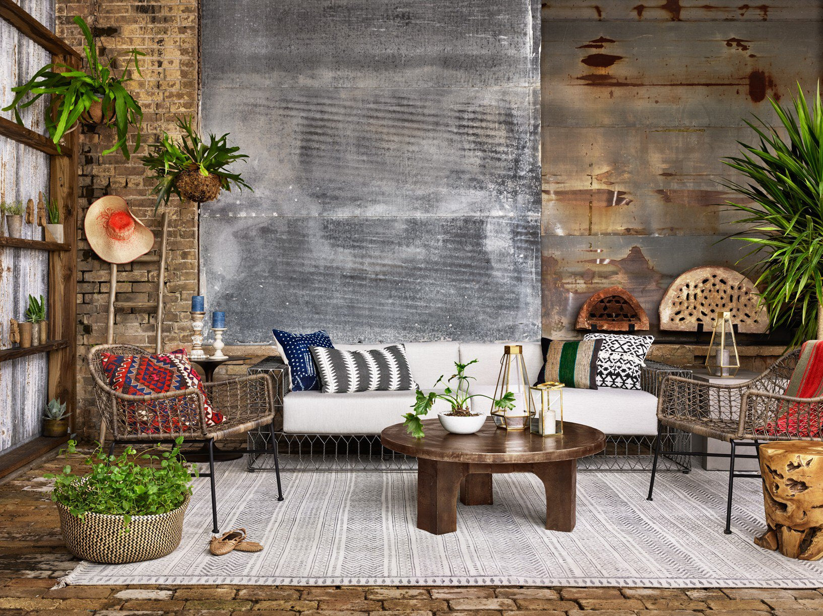 Four Hands Cruz Coffee Table — Antique Rust