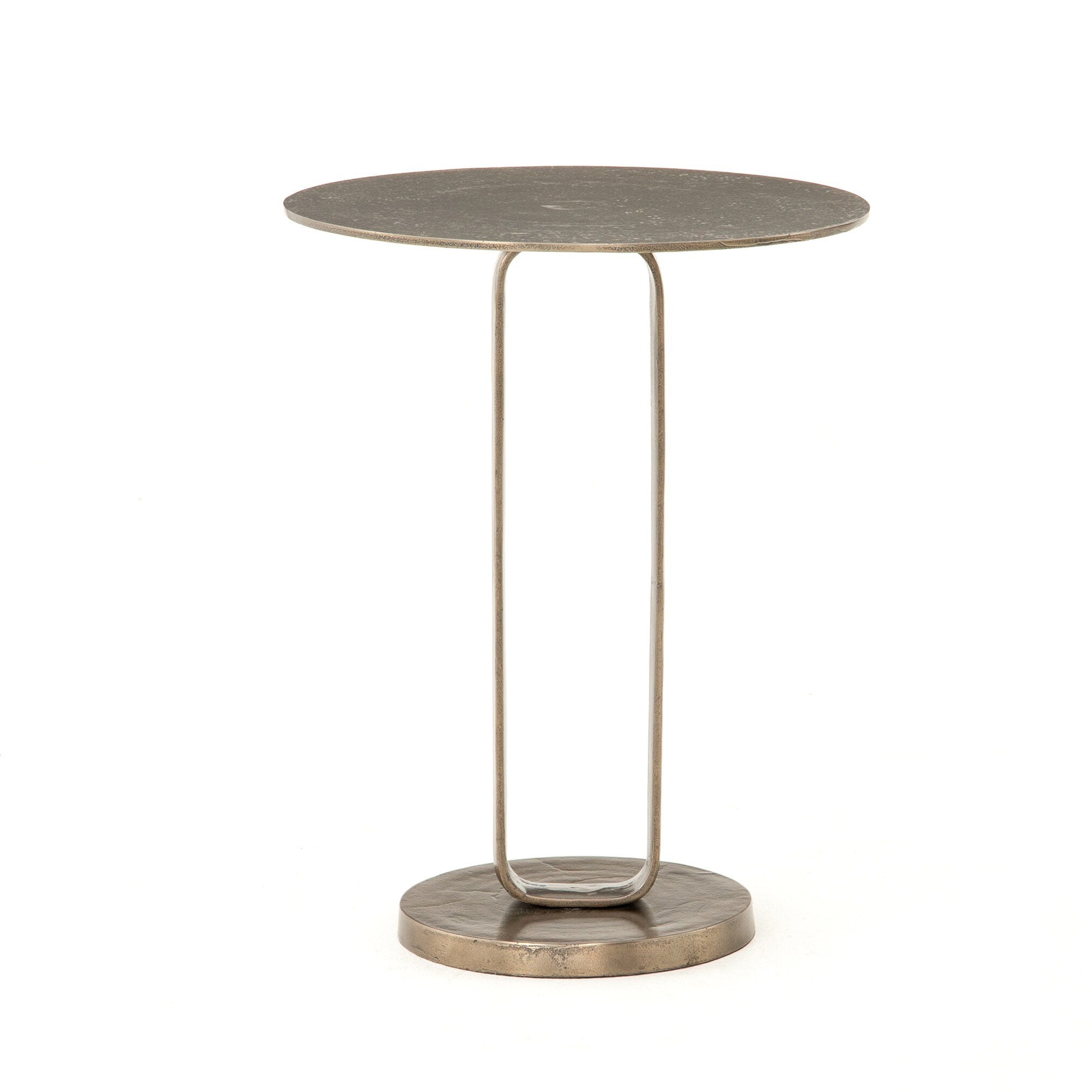 Four Hands Douglas End Table — Aged Bronze