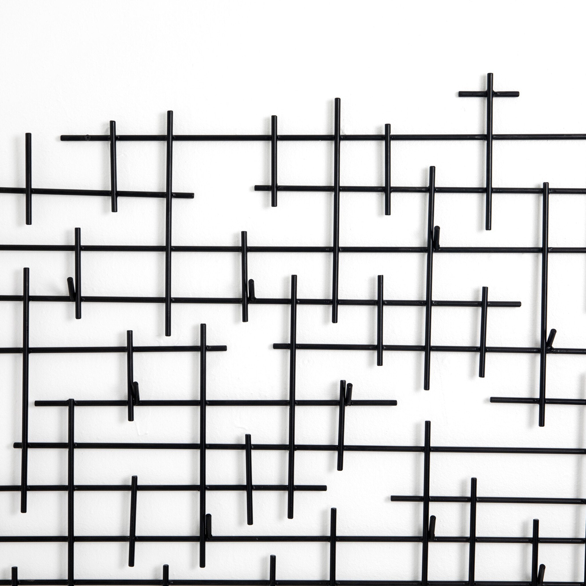 Four Hands Crossin Coat Rack — Iron Matte Black