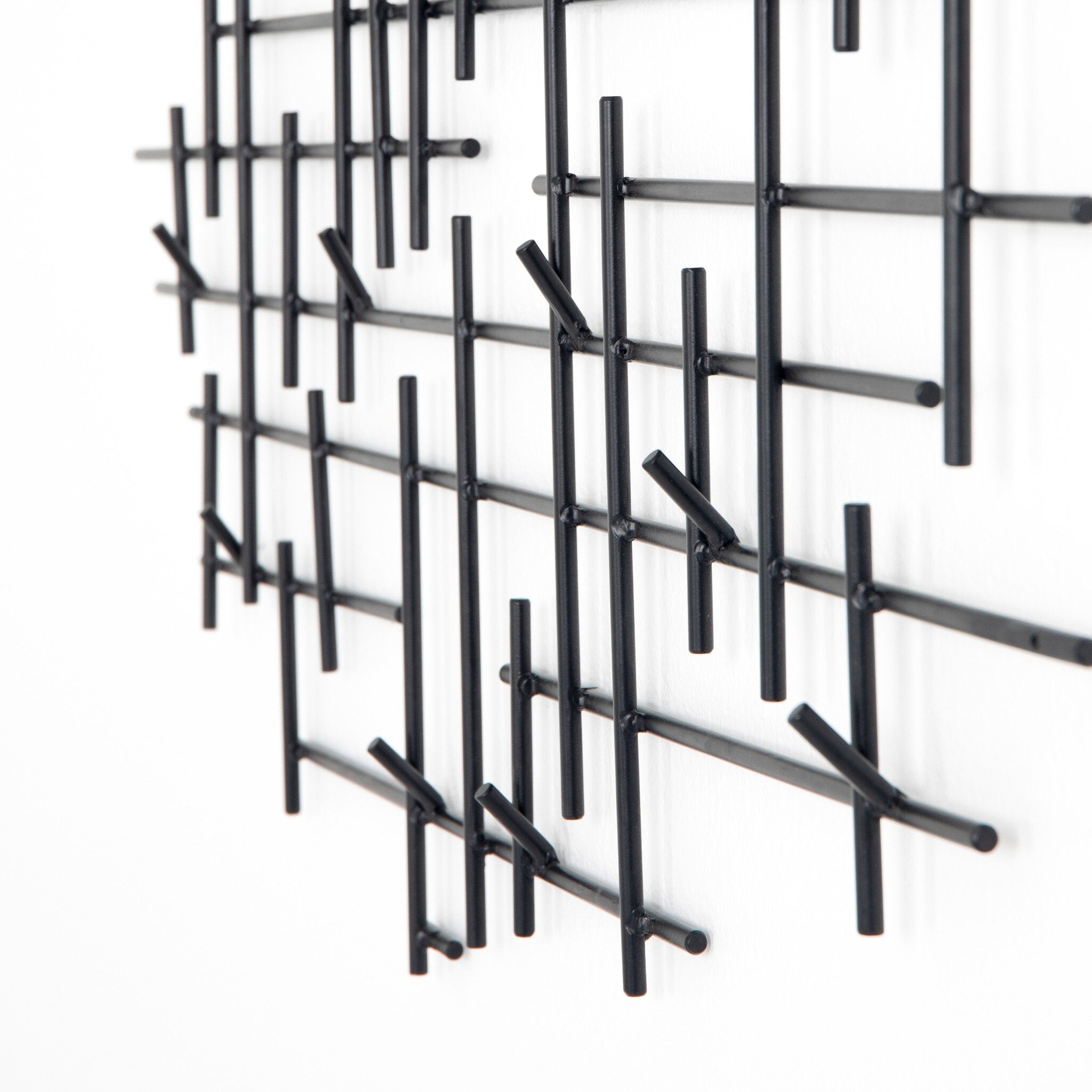 Four Hands Crossin Coat Rack — Iron Matte Black