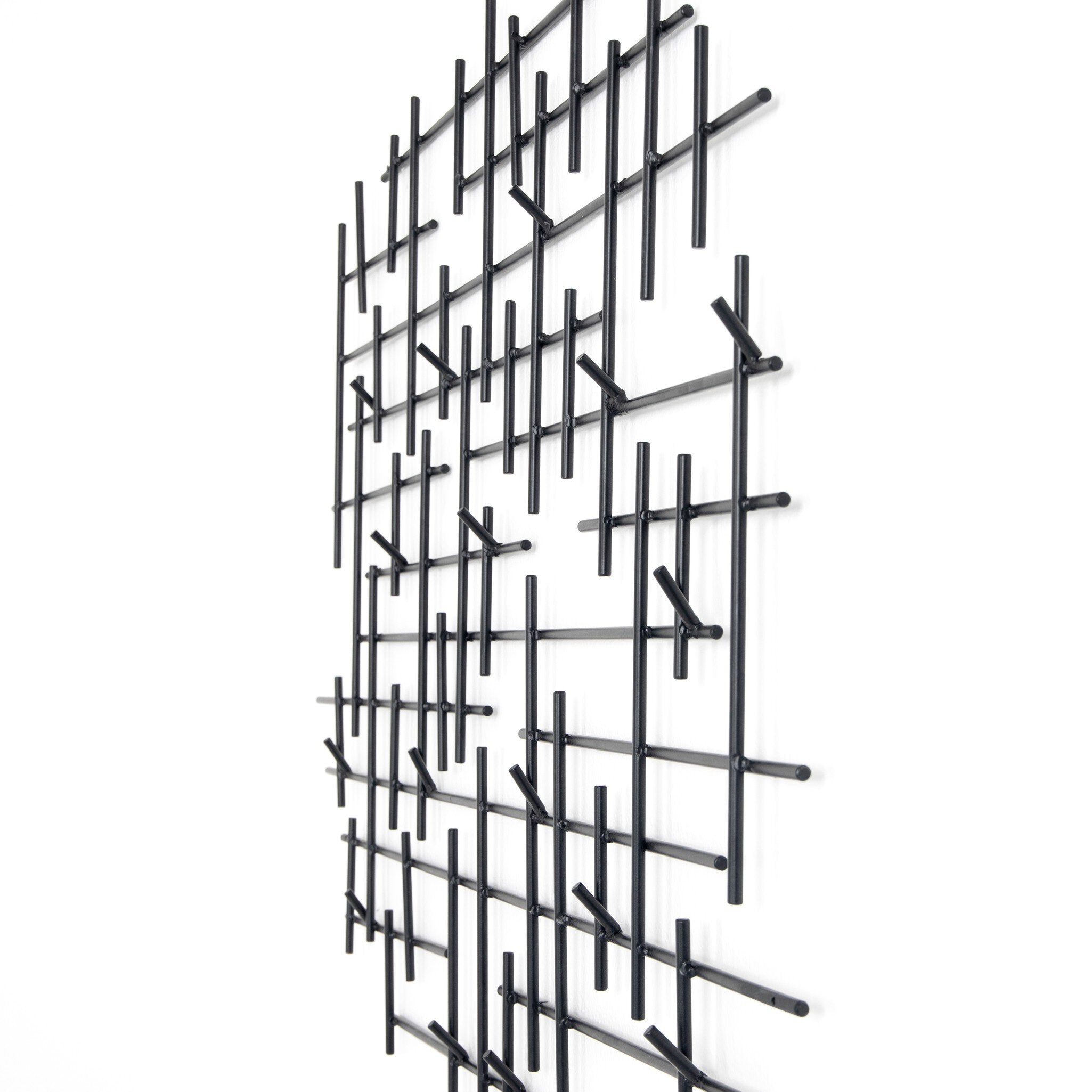 Four Hands Crossin Coat Rack — Iron Matte Black