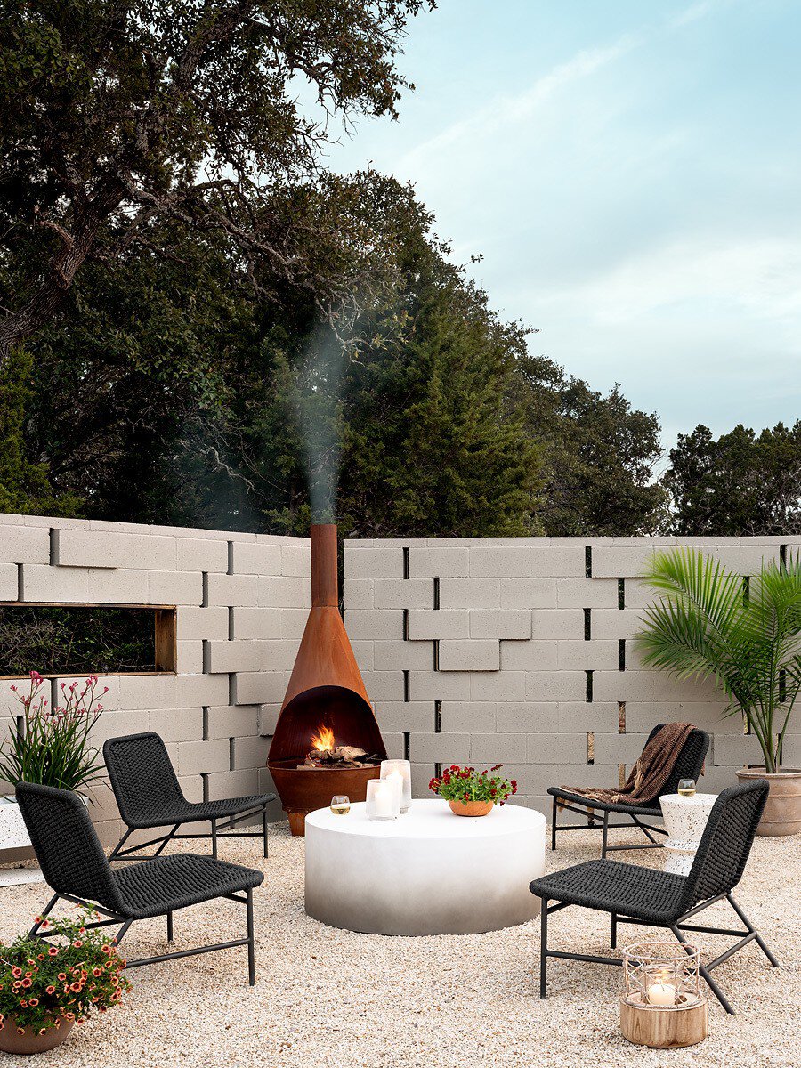 Four Hands Bruno Outdoor Chair — Dark Grey Rope-Bronze