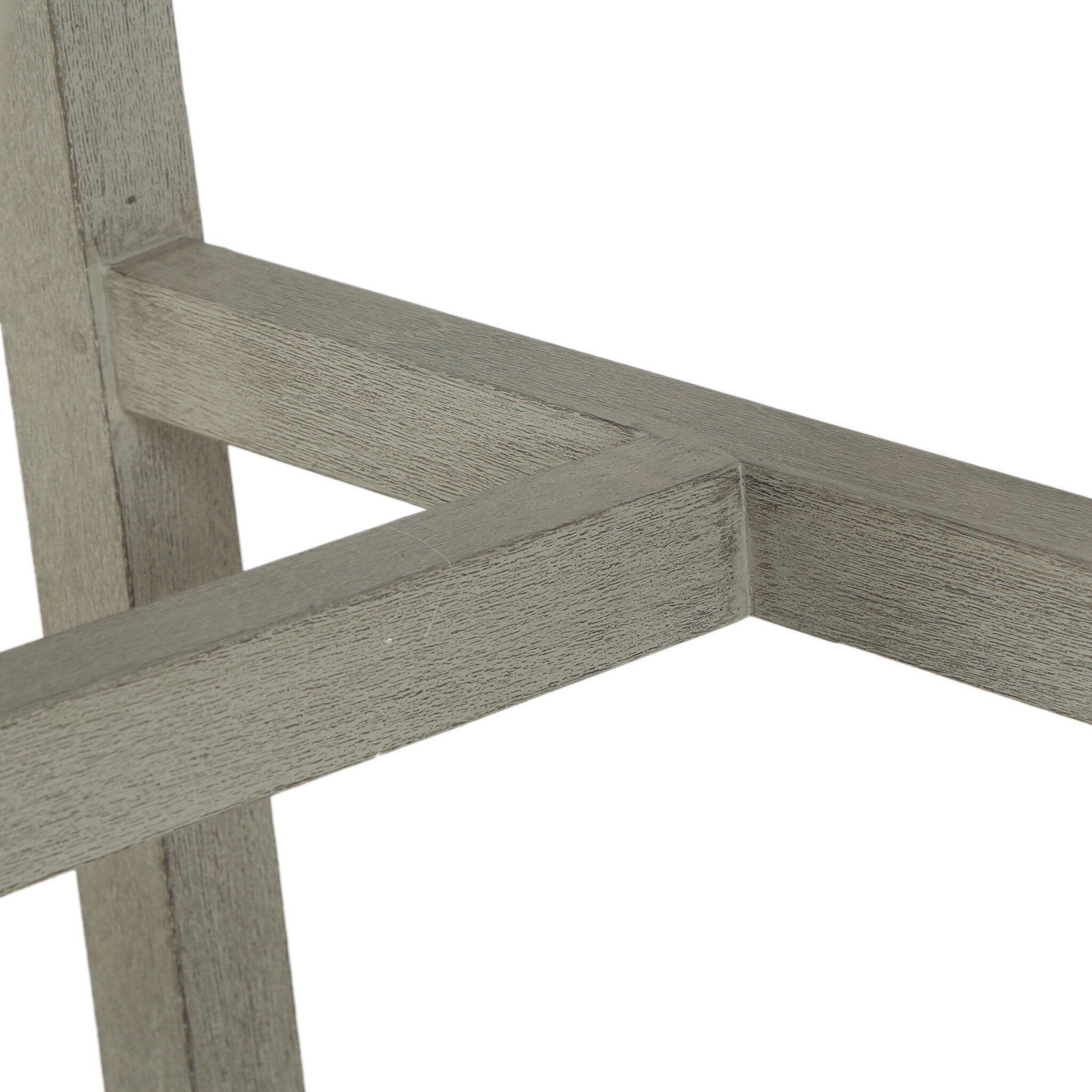 Four Hands Delano Outdoor Bar + Counter Stool — Weathered Grey-FSC-Thick Dark Grey Rope-Counter