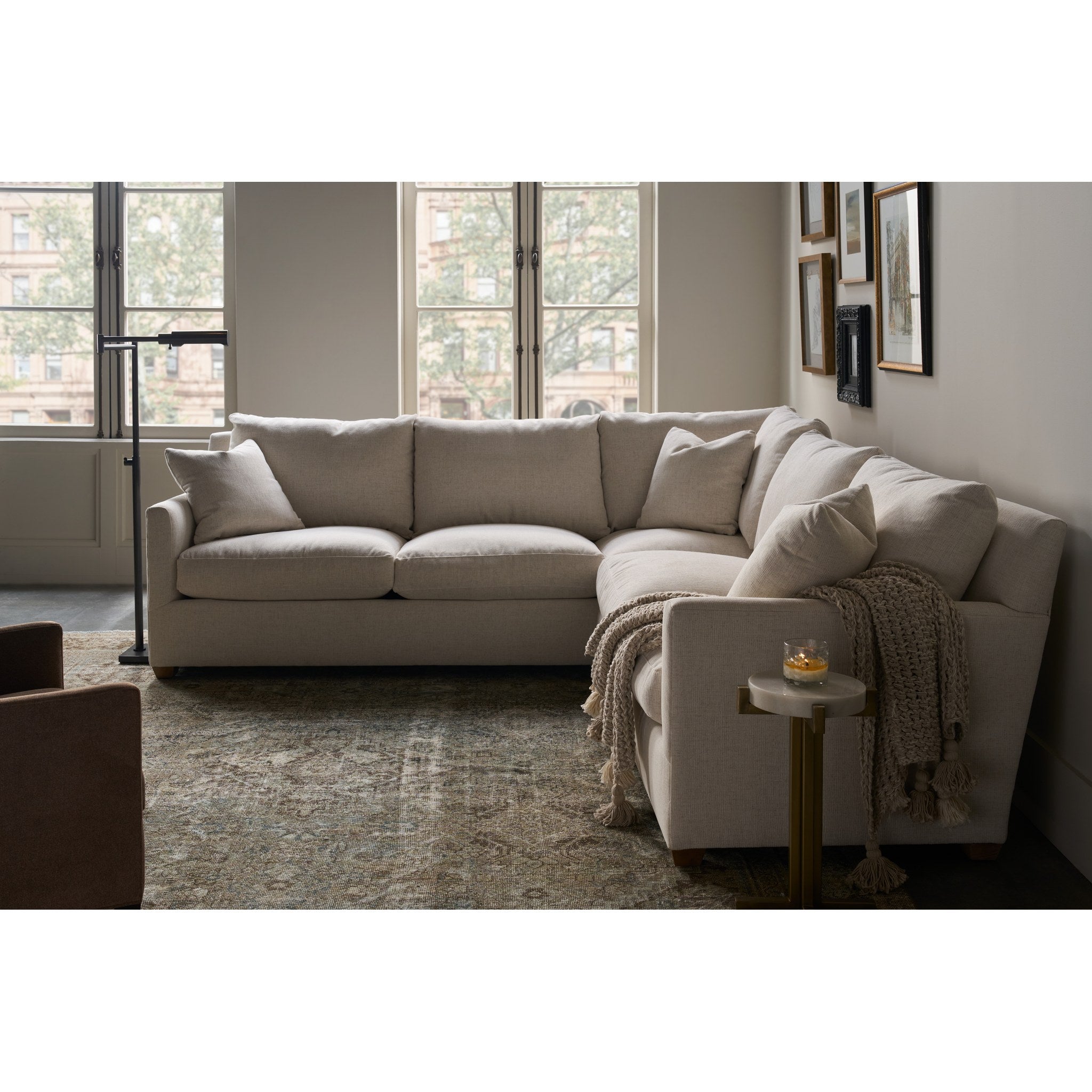 Rowe Furniture Lilah Sectional — Bone White - Linen
