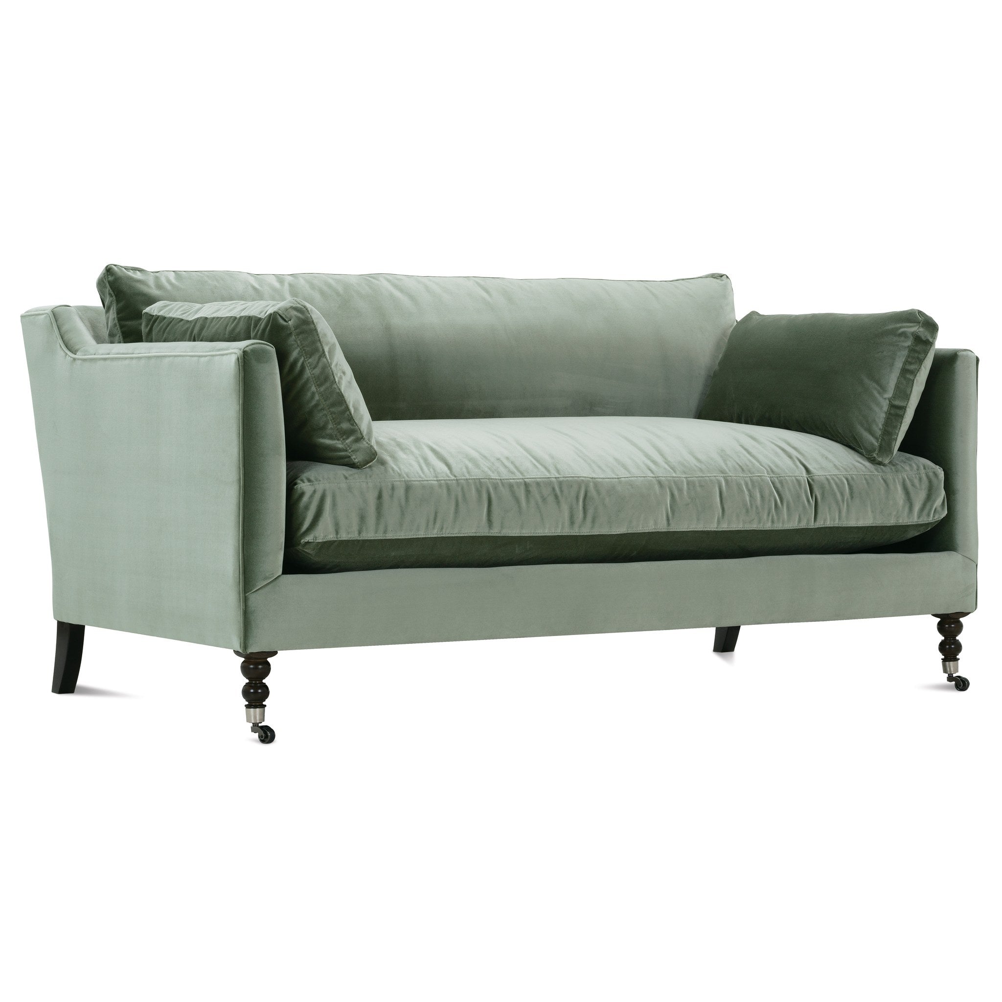 Rowe Furniture Madeline Sofa — 71" — Antiqued Moss Velvet