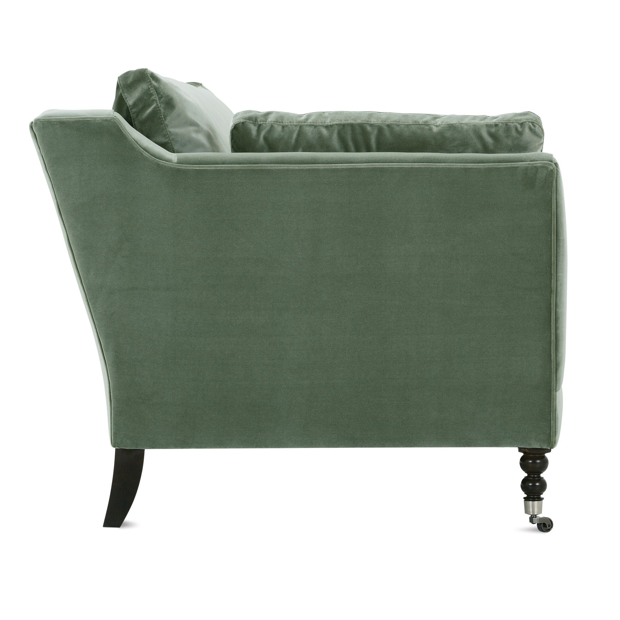 Rowe Furniture Madeline Sofa — 71" — Antiqued Moss Velvet