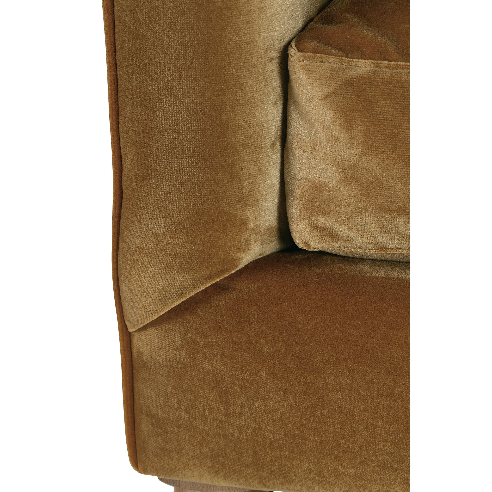 Rowe Furniture Madeline Sofa — 90" — Antiqued Amber Velvet