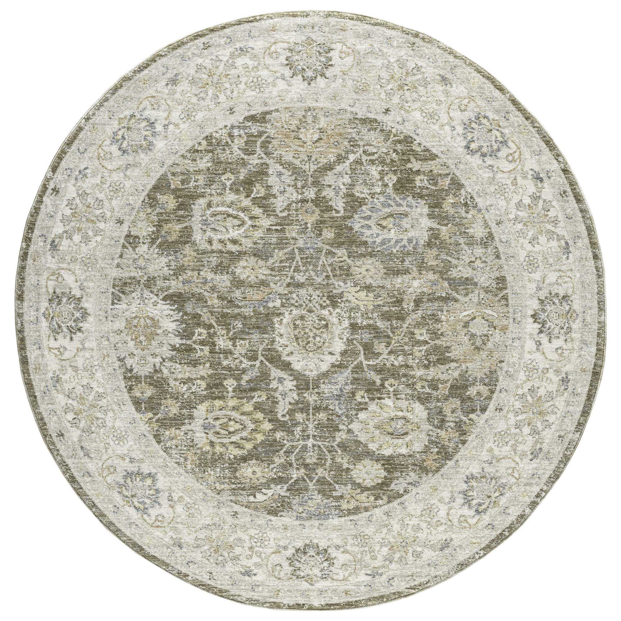 LR Home Miranda Rug — Green / Ivory