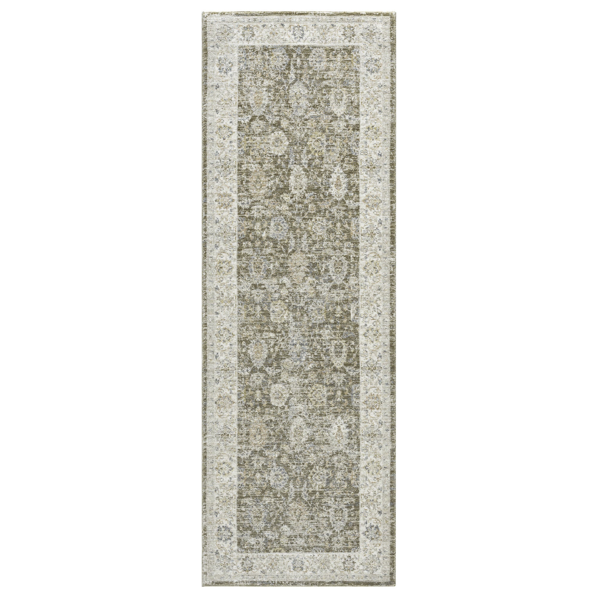 LR Home Miranda Rug — Green / Ivory