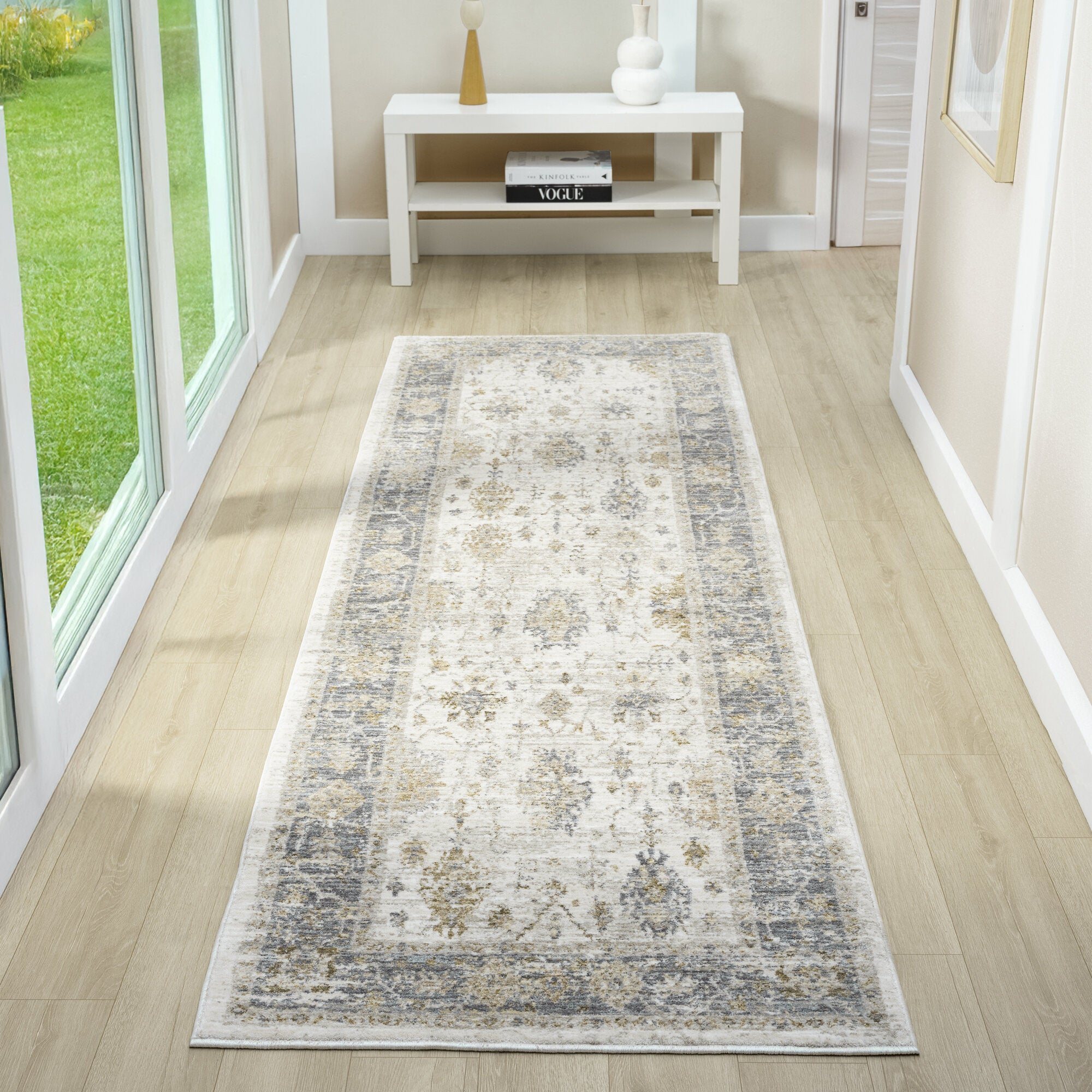 LR Home Miranda Rug — Ivory Blue