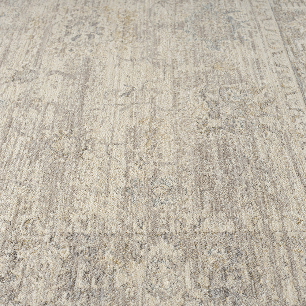 LR Home Monaco Rug — Beige/Stone Blue