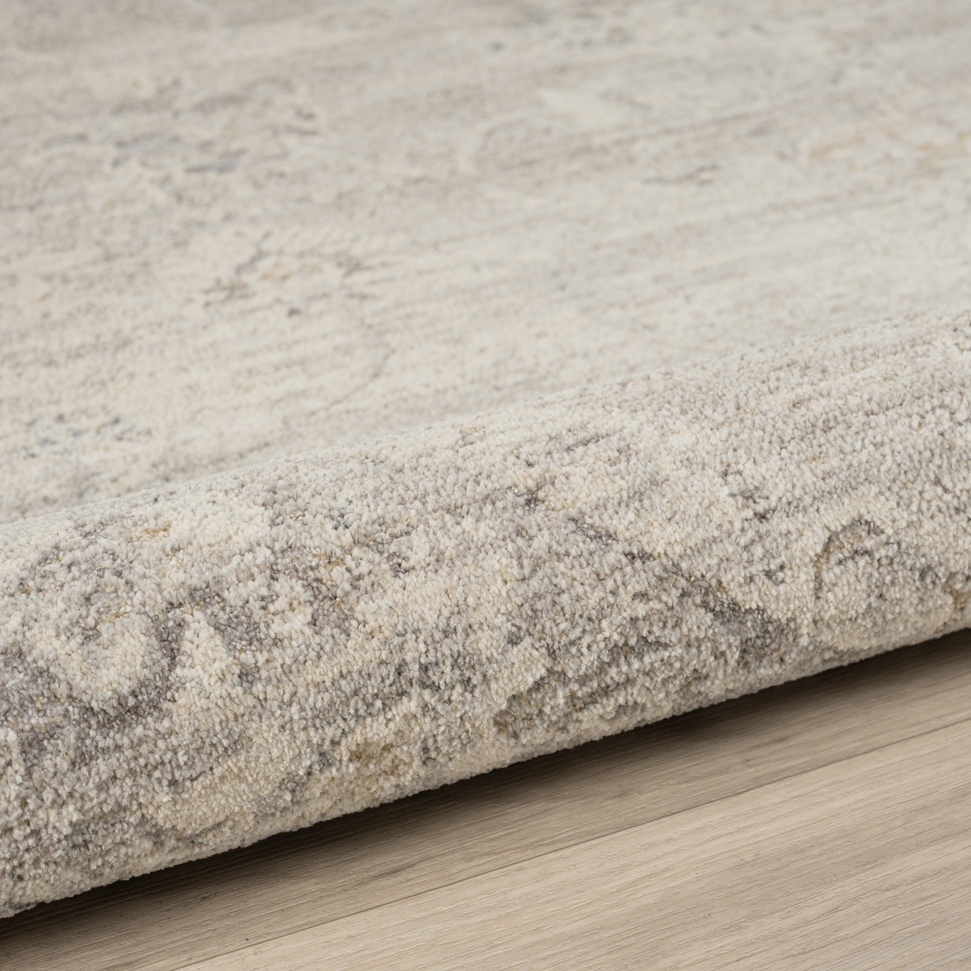 LR Home Monaco Rug — Beige/Stone Blue