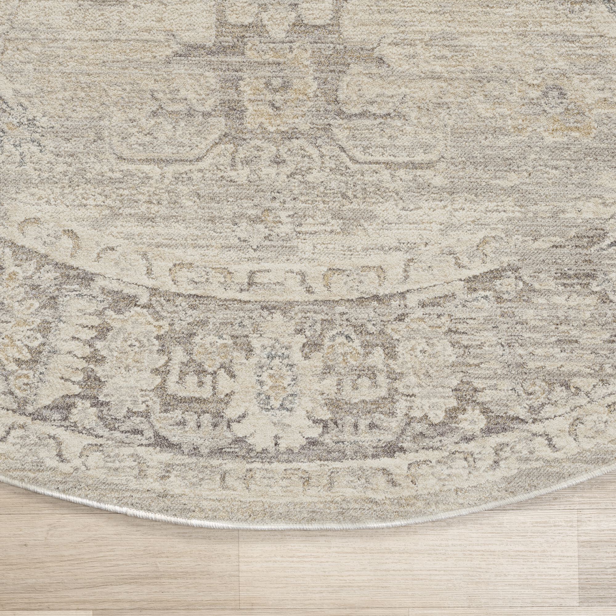 LR Home Monaco Rug — Beige/Stone Blue