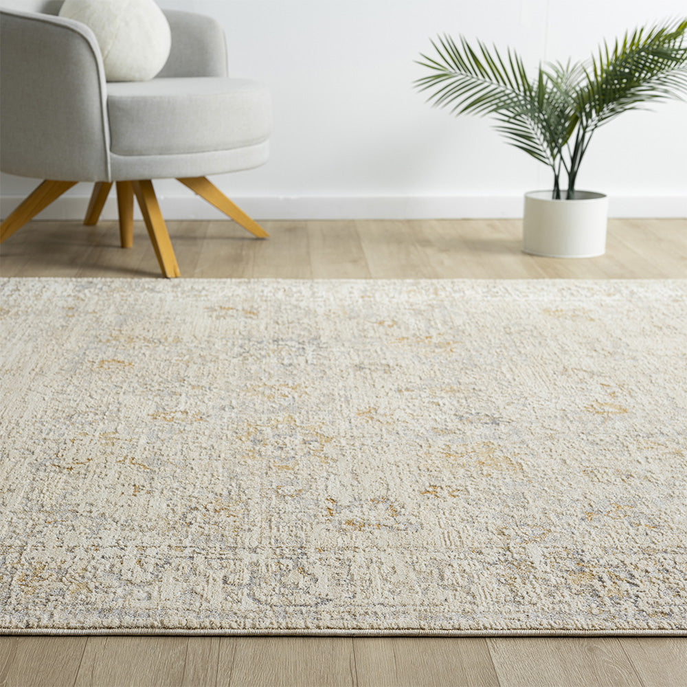 LR Home Monaco Rug — Ivory / Beige
