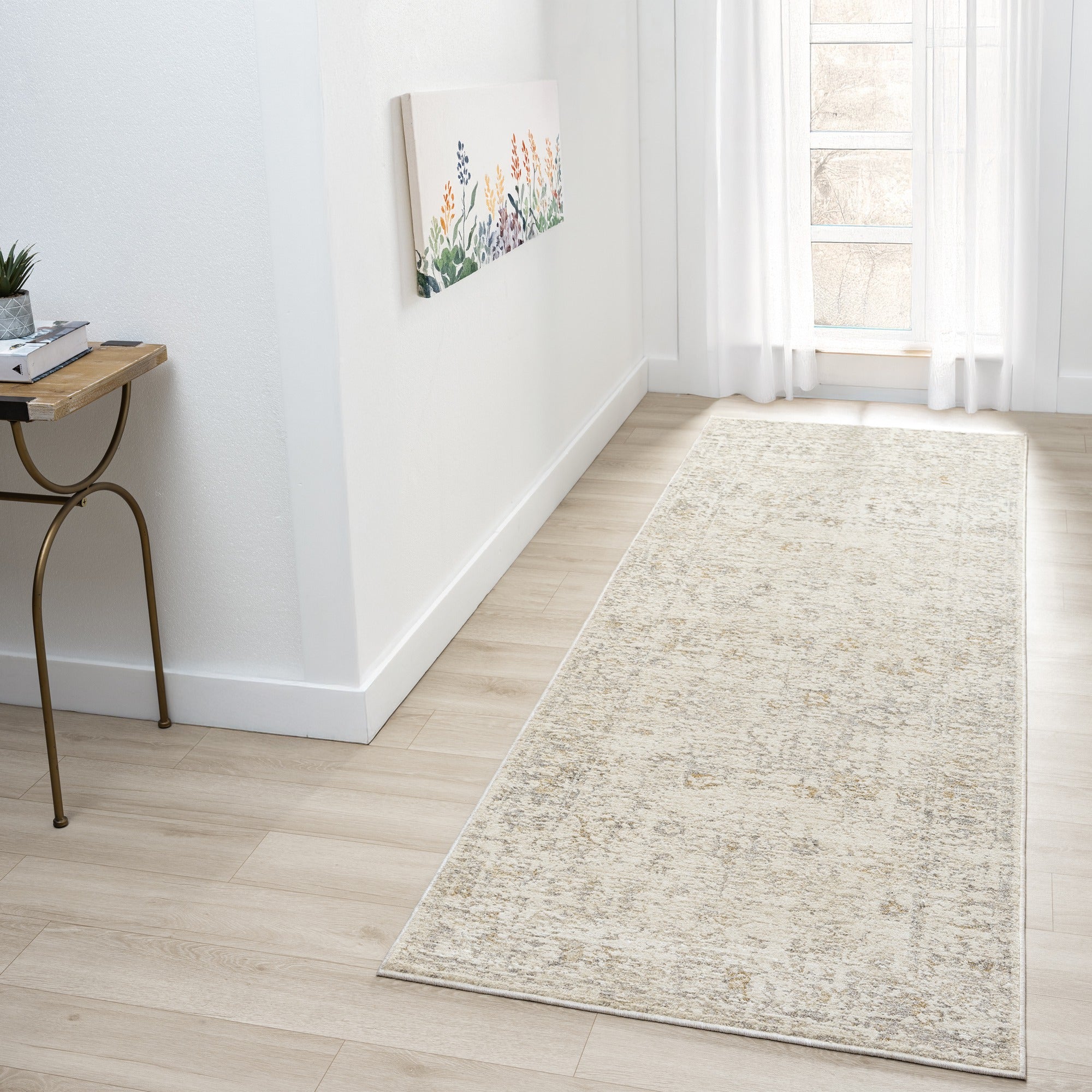 LR Home Monaco Rug — Ivory / Beige