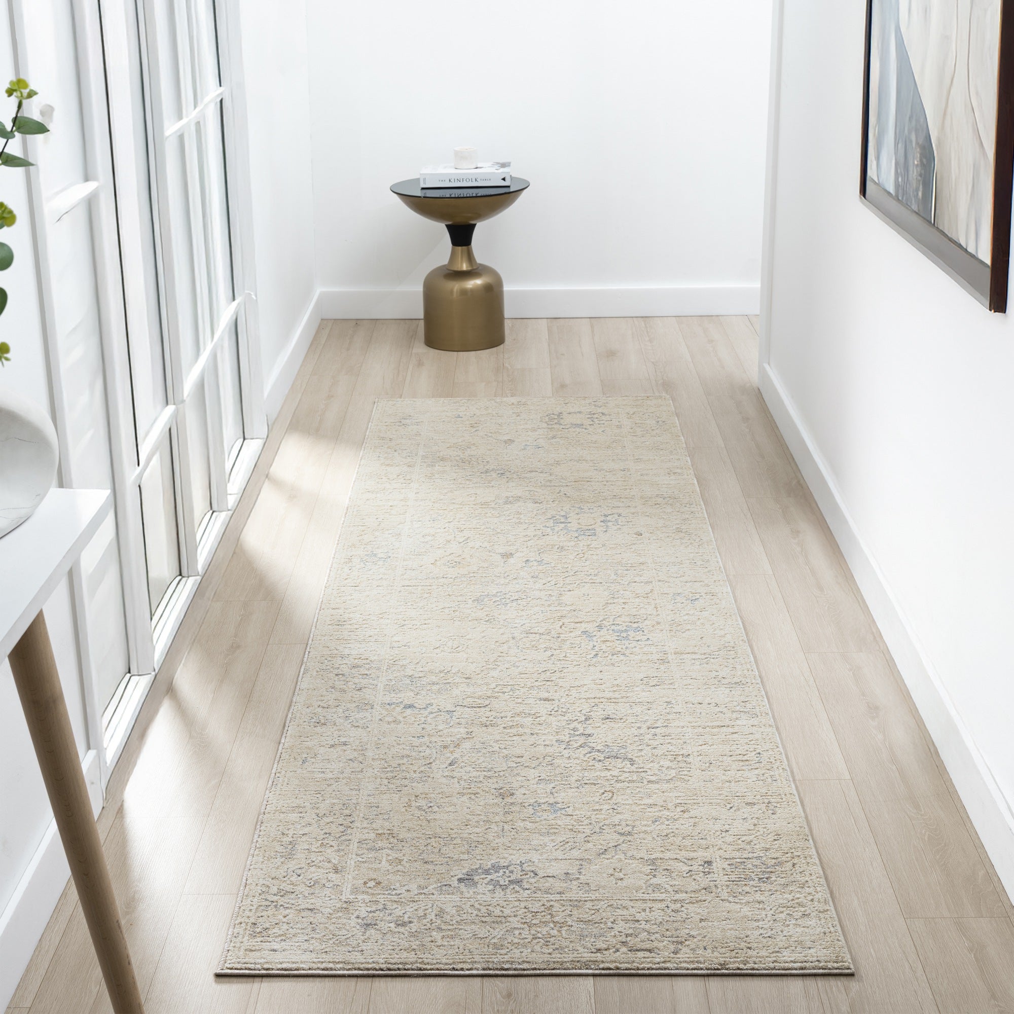 LR Home Monaco Rug — Beige / Ivory