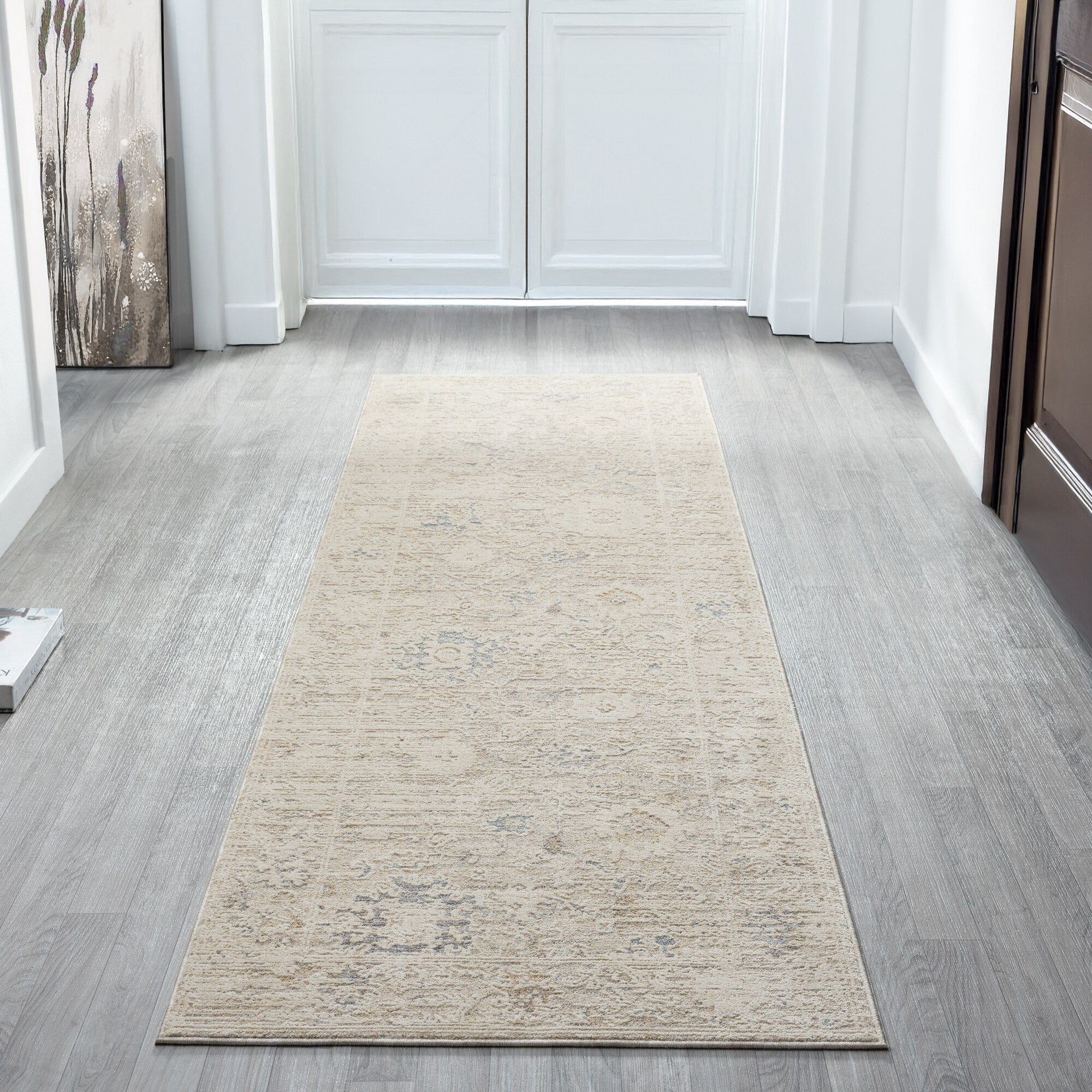 LR Home Monaco Rug — Beige / Ivory