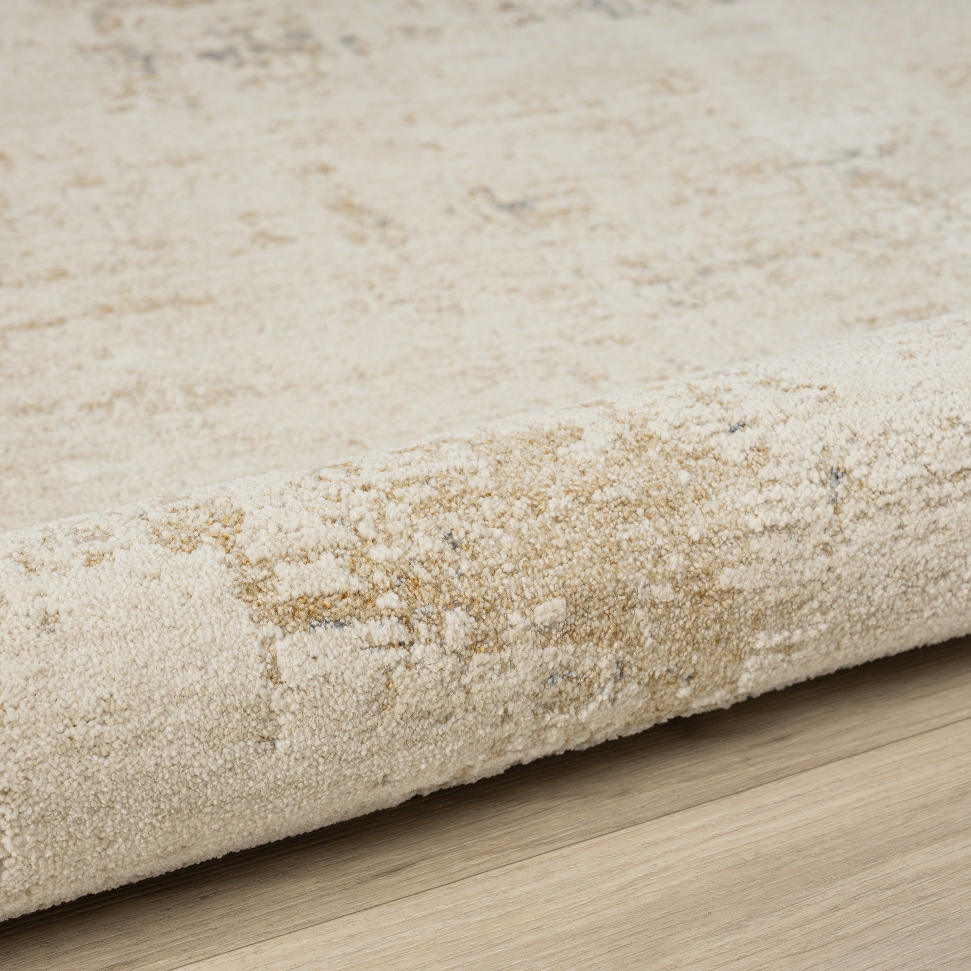 LR Home Monaco Rug — Beige/Stone Blue