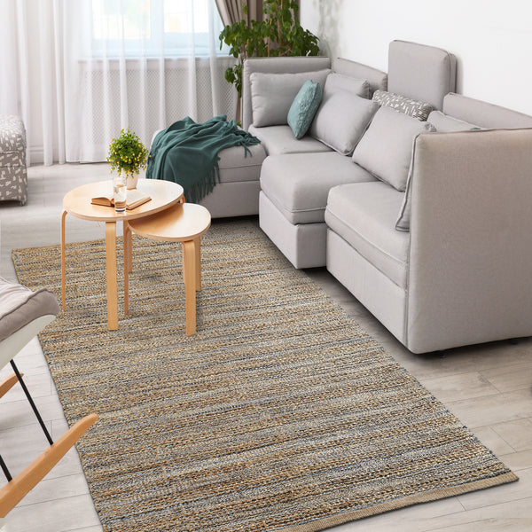 LR Home Naturals Rug — Navy