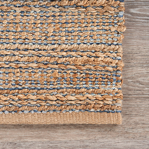 LR Home Naturals Rug — Navy